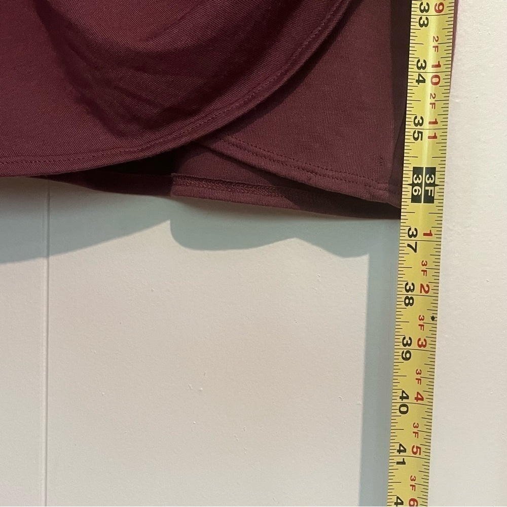 Abound Dress Burgundy Fitted Ruched Sleeveless Bodycon Size S - Picture 6 of 10